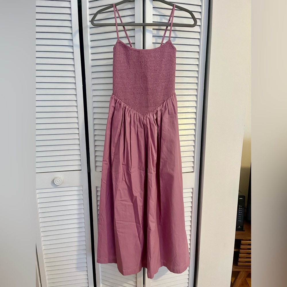 Abercrombie & Fitch Mauve/Pink Midi Dress
